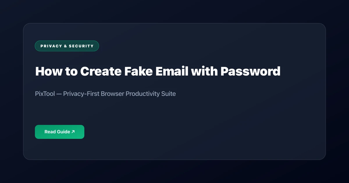 How to Create Fake Email with Password: Complete Guide for Testing and Privacy