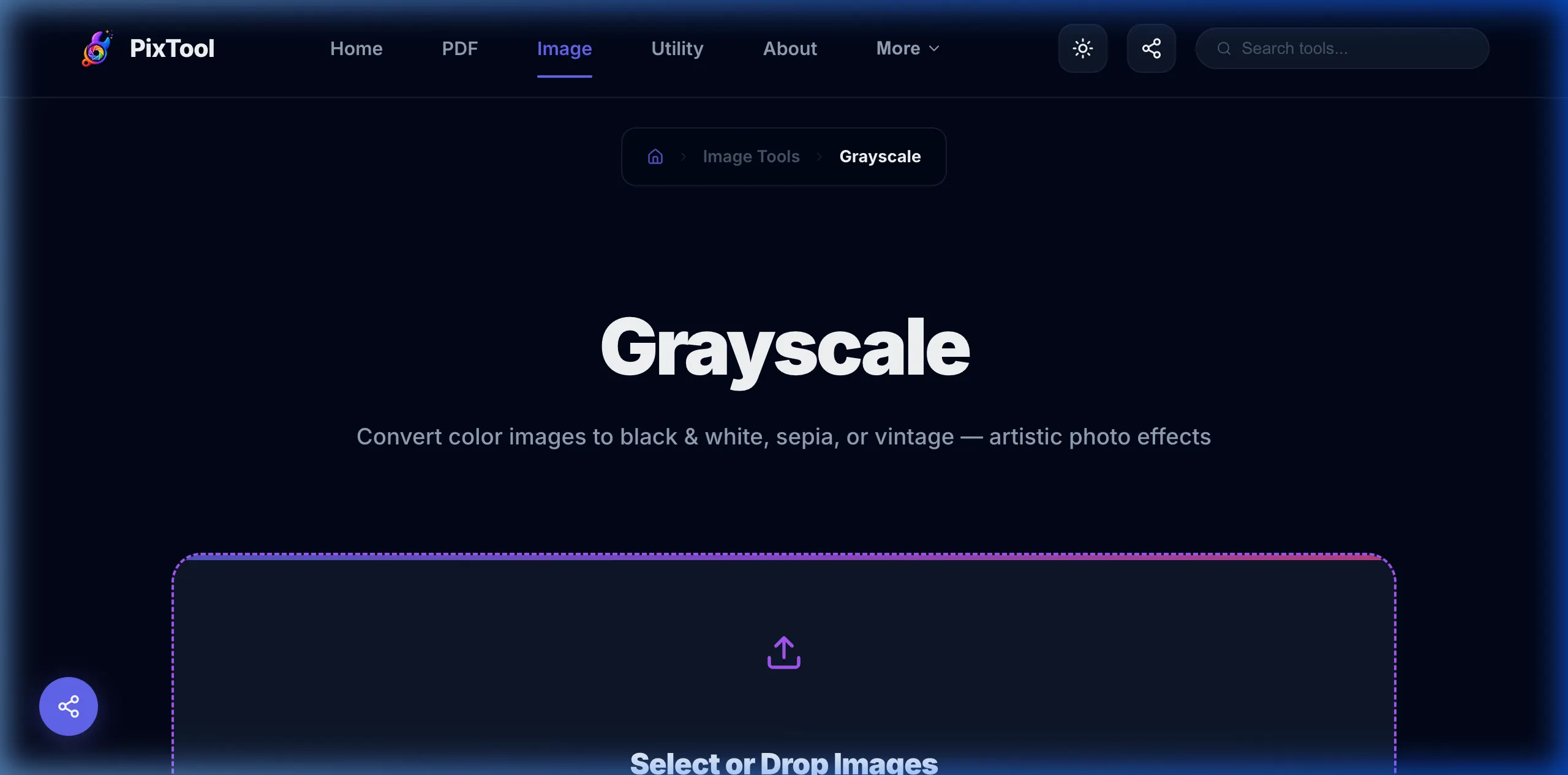 User interface preview of Grayscale Editor